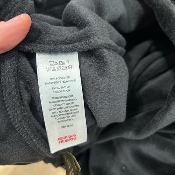 House of Harlow 1960 Black Velour Velvet Joggers Sweatpants Women’s Size Small - Picture 6 of 6